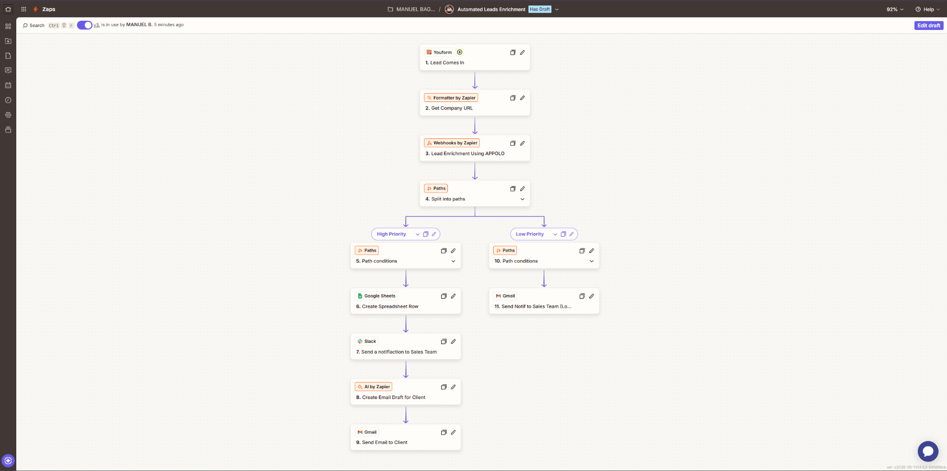 Automated Leads Enrichment